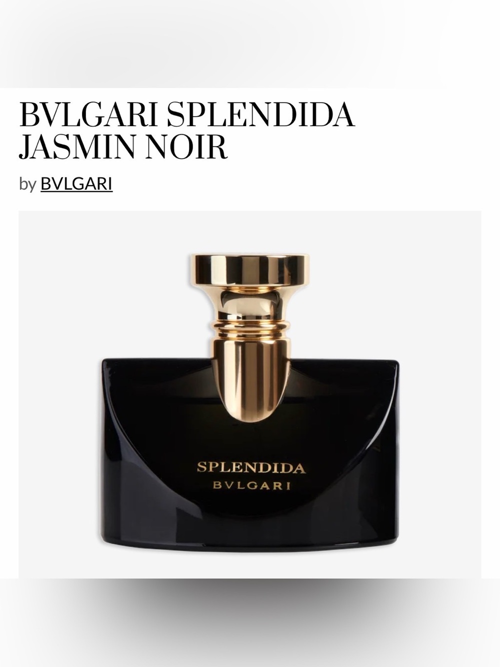 Bvlgari Splendida Jasmine Noir